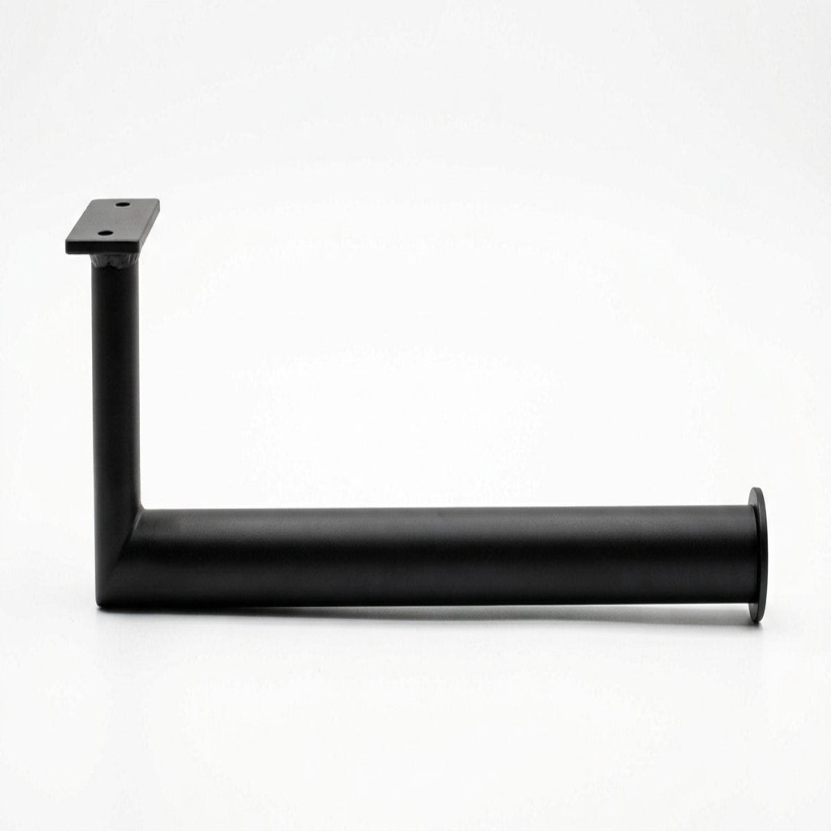 Black Under-Cabinet Paper Towel Holder, Adhesive or Drill Mount