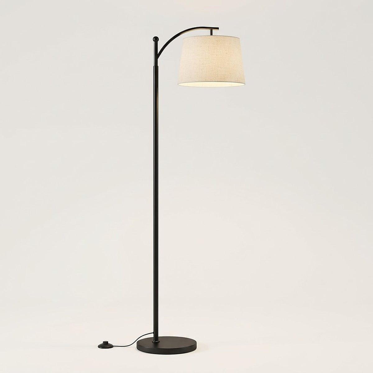 Modern Arc Floor Lamp with Three-Color-Temperature Bulb
