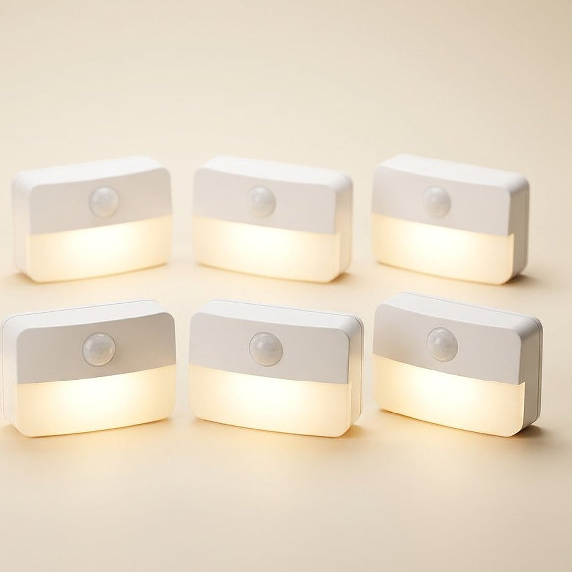 Indoor Motion Sensor Stair Lights, 8-Pack, Battery Operated