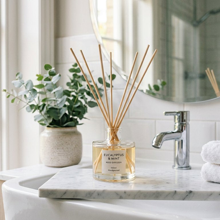 Clean Linen Reed Diffuser Set with Sticks, 6.7 fl oz