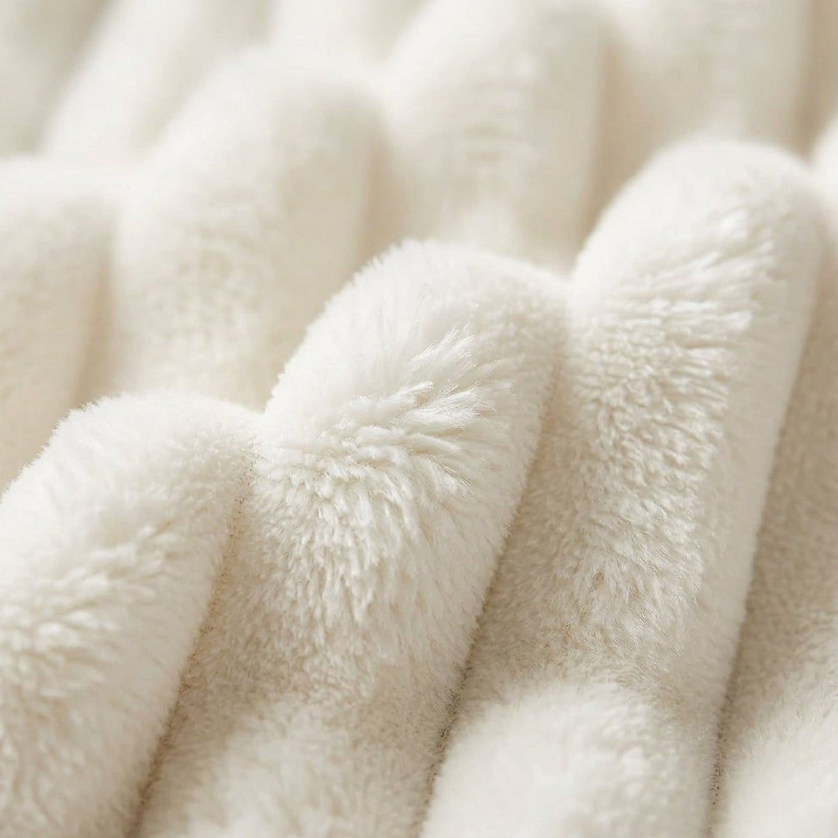 Soft Off-White Throw Blanket, 50 x 60 Inches