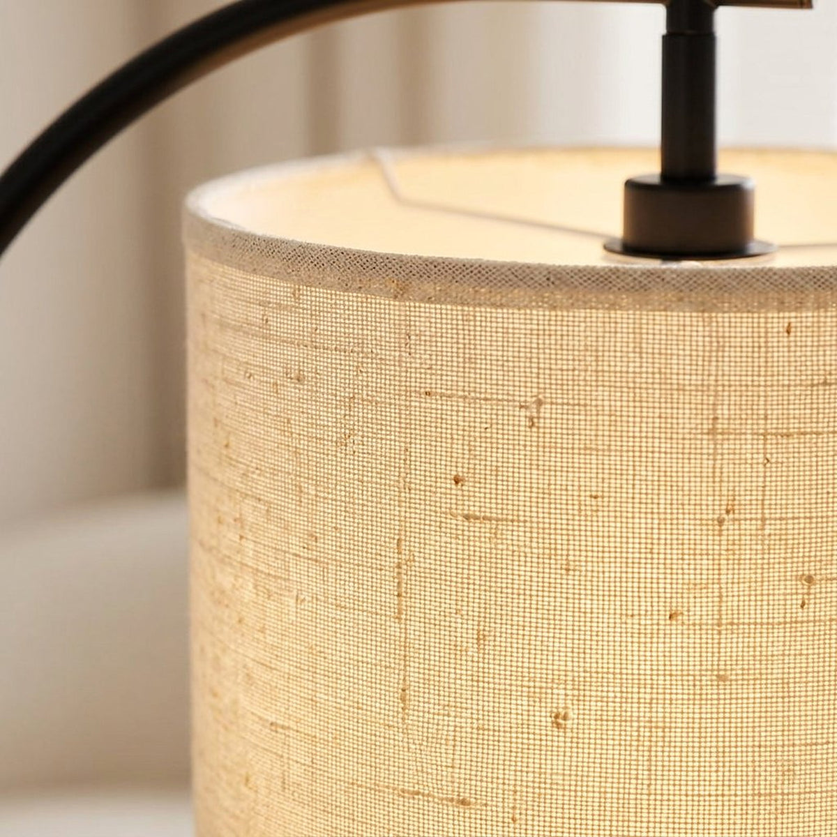 Modern Arc Floor Lamp with Three-Color-Temperature Bulb