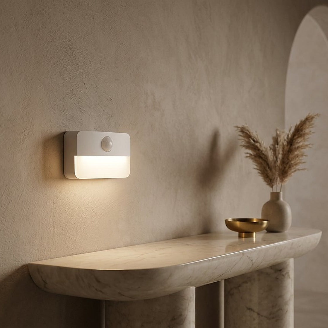 Indoor Motion Sensor Stair Lights, 8-Pack, Battery Operated