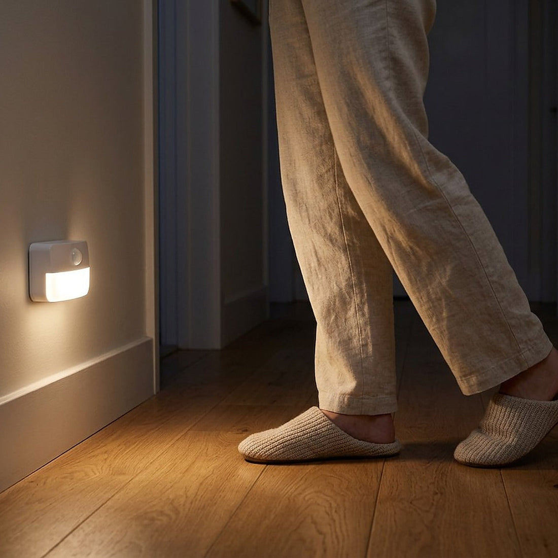 Indoor Motion Sensor Stair Lights, 8-Pack, Battery Operated
