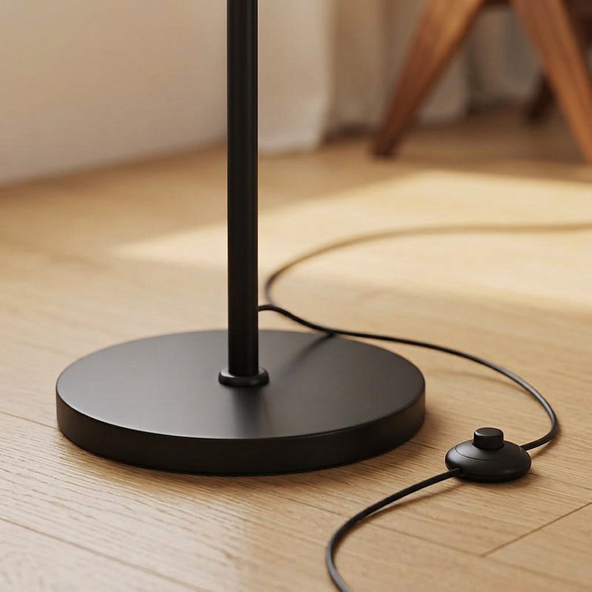 Modern Arc Floor Lamp with Three-Color-Temperature Bulb