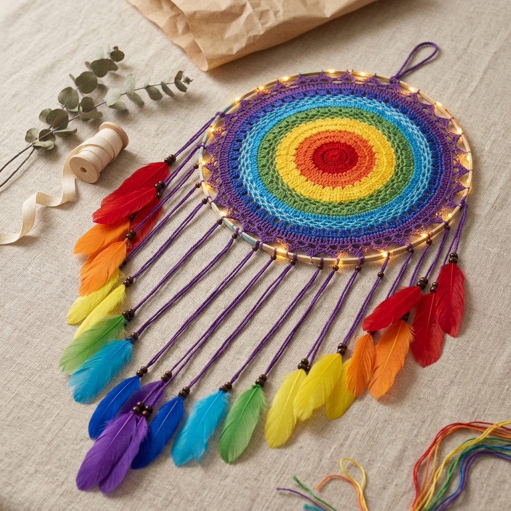 Large Boho Dream Catcher Wall Decor for Bedroom
